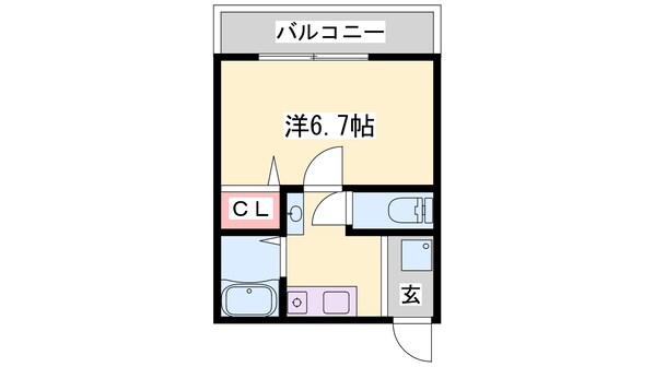 飾磨駅 徒歩22分 4階の物件間取画像